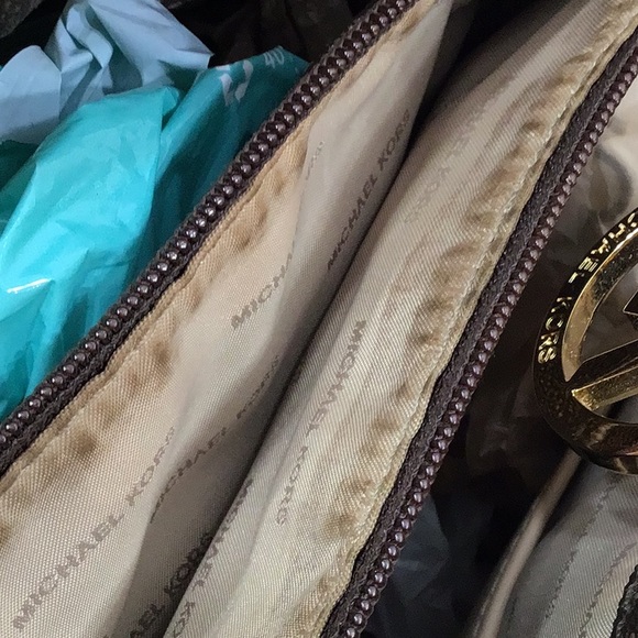 MMK brown logo Jet Set tote bag shoulder bag - Picture 10 of 16